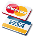 We accept VISA and MASTERCARD